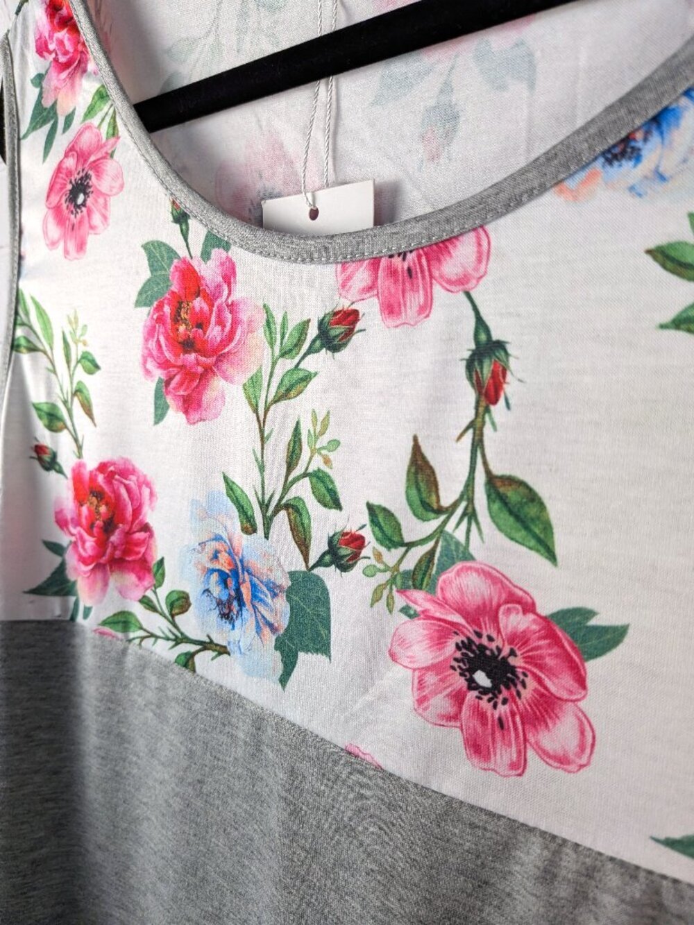 NEW Halife Floral/Striped Tank Top 3XL - Picture 2 of 6